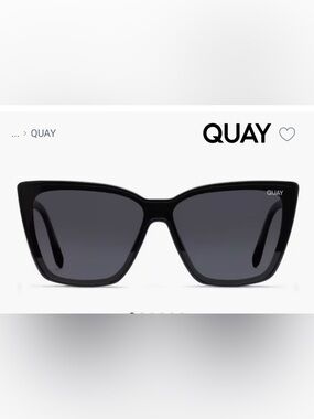 Quay Australia Confidential Black Sunglasses Polarized